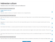 Tablet Screenshot of indonesiancultureart.blogspot.com