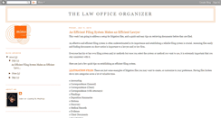 Desktop Screenshot of lawofficeorganizer.blogspot.com