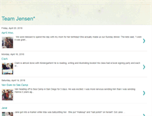 Tablet Screenshot of goteamjensen.blogspot.com