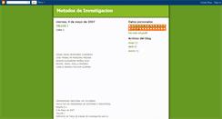 Desktop Screenshot of metodosinvestigacionunal.blogspot.com