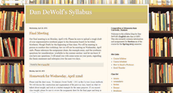 Desktop Screenshot of dewolfsyllabus.blogspot.com