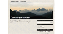 Desktop Screenshot of caminarporcaminar.blogspot.com