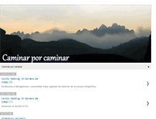 Tablet Screenshot of caminarporcaminar.blogspot.com