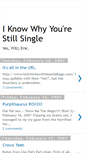Mobile Screenshot of iknowwhyyourestillsingle.blogspot.com