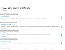 Tablet Screenshot of iknowwhyyourestillsingle.blogspot.com
