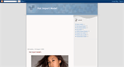 Desktop Screenshot of hot-import-model.blogspot.com