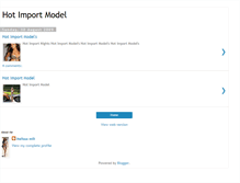 Tablet Screenshot of hot-import-model.blogspot.com
