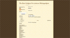 Desktop Screenshot of mini4gadgets.blogspot.com