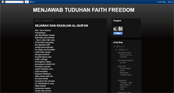 Desktop Screenshot of menjawabfaithfreedom.blogspot.com