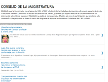 Tablet Screenshot of consejomagistratura.blogspot.com