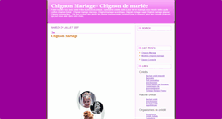 Desktop Screenshot of chignon-mariage.blogspot.com