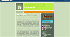 Desktop Screenshot of kasposerias.blogspot.com