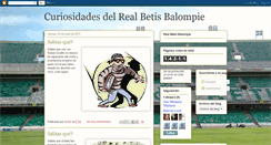 Desktop Screenshot of curiosidadesrealbetis.blogspot.com