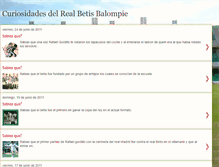 Tablet Screenshot of curiosidadesrealbetis.blogspot.com