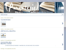 Tablet Screenshot of bibliotecachomon.blogspot.com