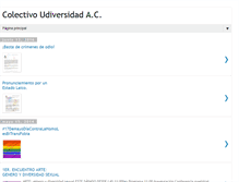 Tablet Screenshot of colectivoudiversidad.blogspot.com