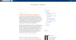 Desktop Screenshot of namibianews.blogspot.com