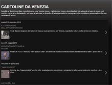 Tablet Screenshot of cartolinedavenezia.blogspot.com