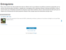 Tablet Screenshot of entreguismo.blogspot.com