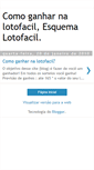 Mobile Screenshot of ganhelotofacil.blogspot.com