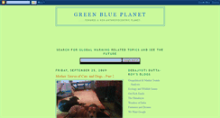 Desktop Screenshot of greenblueplanet.blogspot.com