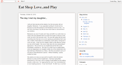 Desktop Screenshot of eatshoploveandplay.blogspot.com