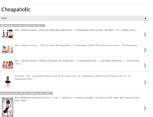 Tablet Screenshot of cheapaholic-bymel.blogspot.com