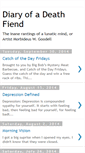 Mobile Screenshot of diaryofadeathfiend.blogspot.com