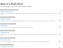 Tablet Screenshot of diaryofadeathfiend.blogspot.com