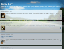 Tablet Screenshot of deweydiary.blogspot.com