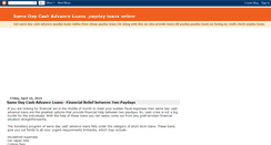 Desktop Screenshot of cheappaydayloansuk.blogspot.com