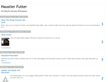 Tablet Screenshot of haustier-futter.blogspot.com