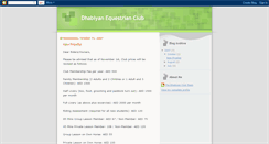 Desktop Screenshot of dhabiyanequestrianclub.blogspot.com