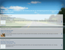 Tablet Screenshot of greenhousegardenertips.blogspot.com