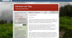 Desktop Screenshot of hetlevenvanthijs.blogspot.com