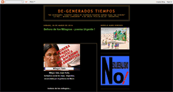 Desktop Screenshot of degeneradostiempos.blogspot.com