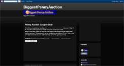 Desktop Screenshot of biggestpennyauction.blogspot.com