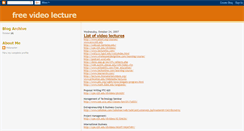 Desktop Screenshot of freevideolecture.blogspot.com