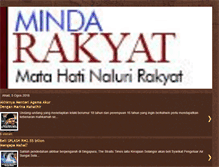 Tablet Screenshot of mindarakyat.blogspot.com