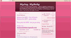 Desktop Screenshot of myjoymybaby.blogspot.com