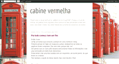 Desktop Screenshot of cabinevermelha.blogspot.com