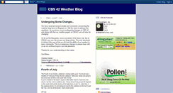 Desktop Screenshot of cbs42weather.blogspot.com