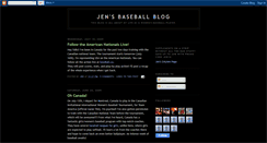 Desktop Screenshot of jensbaseballblog.blogspot.com