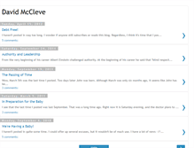 Tablet Screenshot of davidmccleve.blogspot.com
