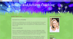 Desktop Screenshot of believeandachievecoaching.blogspot.com