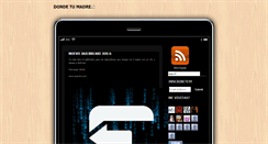 Desktop Screenshot of dondetumadre.blogspot.com