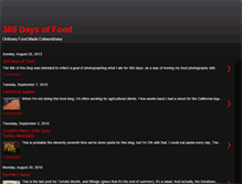 Tablet Screenshot of 365daysfood.blogspot.com