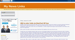 Desktop Screenshot of mynewslinks.blogspot.com