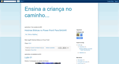 Desktop Screenshot of ensinaacriananocaminho.blogspot.com