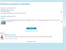 Tablet Screenshot of ensinaacriananocaminho.blogspot.com